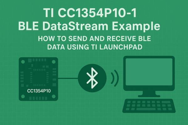TI CC1354P10-1 BLE DataStream Example – How to Send and Receive BLE Data Using TI LaunchPad