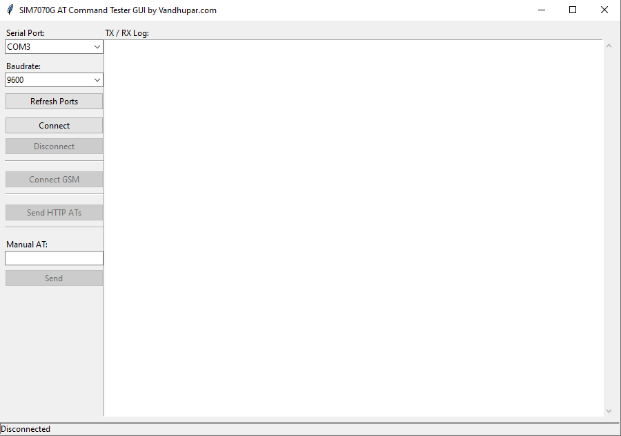 GSM connectivity testing tool