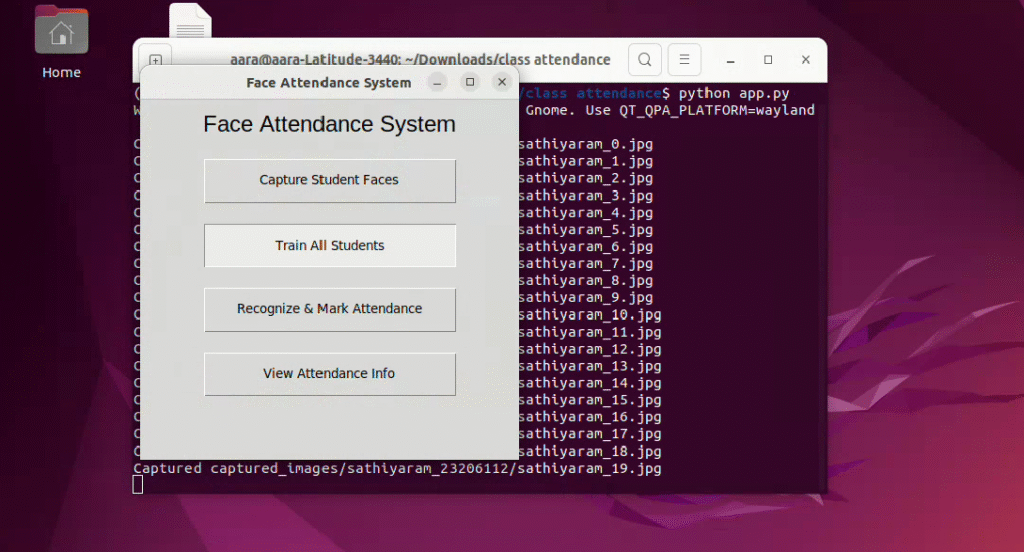 face recognition attendance system python