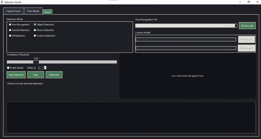 Detection Studio: Complete Tutorial - Face Recognition + YOLOv8 Object Detection in One Project 2 Screenshot 2026 04 27 141439